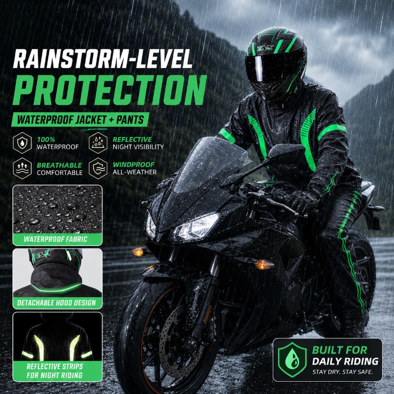 Completo Impermeabile per Moto - Fishing Rain Suit recensione e prezzo