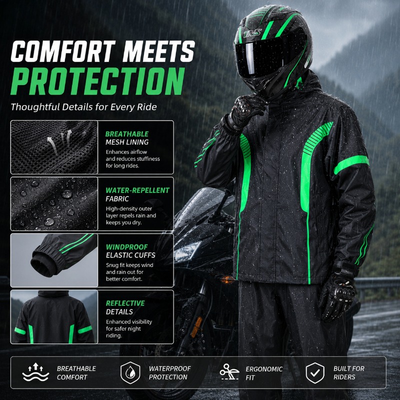 Completo Impermeabile per Moto - Fishing Rain Suit recensione e prezzo